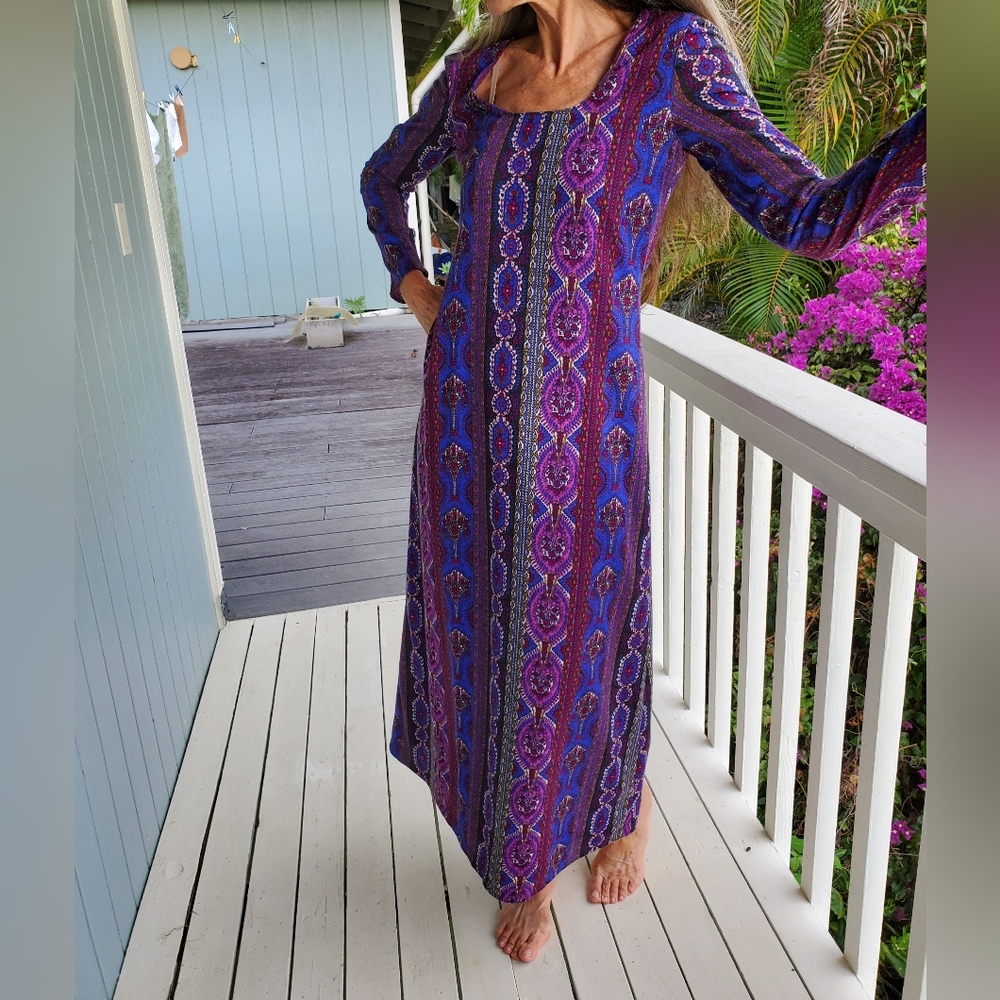 Beautiful hand made cotton_ polyester dress